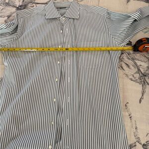 Sid Mashburn Blue and White Striped Button Down Shirt